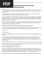 Design Fire Fighting Systems CO2 Calculation