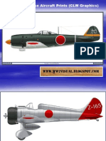 WW II Japanese Aircraft Prints (CLW Graphics)