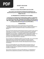 Decreto 1290 de 2008. Reparación individual administrativa para víctimas