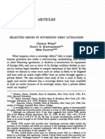 3. Selected Issues in Sovereign Debt Litigation