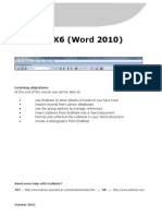 Endnote x6 Word2010 2 Part Version October 2012