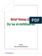 Brief Notes On Du'aa Al-Istikhaarah