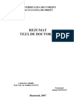 RezumaIDENTIFICAREA CRIMINALISTICĂ, ELEMENT DEFINITORIU AL PROCESULUI DE INVESTIGAREt Teza Doctorat