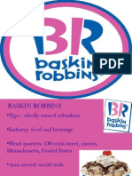 Dunkin Brands and Baskin Robbins History