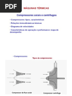 Compressores centrífugos e axiais