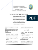 1º Informe de Lab. de Física II - Elasticidad de Una Liga