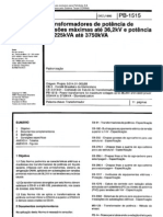 PB1515 - Transformadores de Potência - 36,2 KV - 225 KVA até