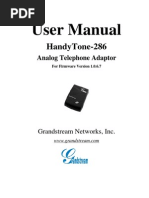 Download Grandstream HandyTone 286 Manual by Capital City Goofball SN14642693 doc pdf