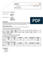 Material Data Sheet: Ref: HIL080M40 Issue: 1.0 Title: 080M40 - Non-Alloyed 0.40% Carbon Steel