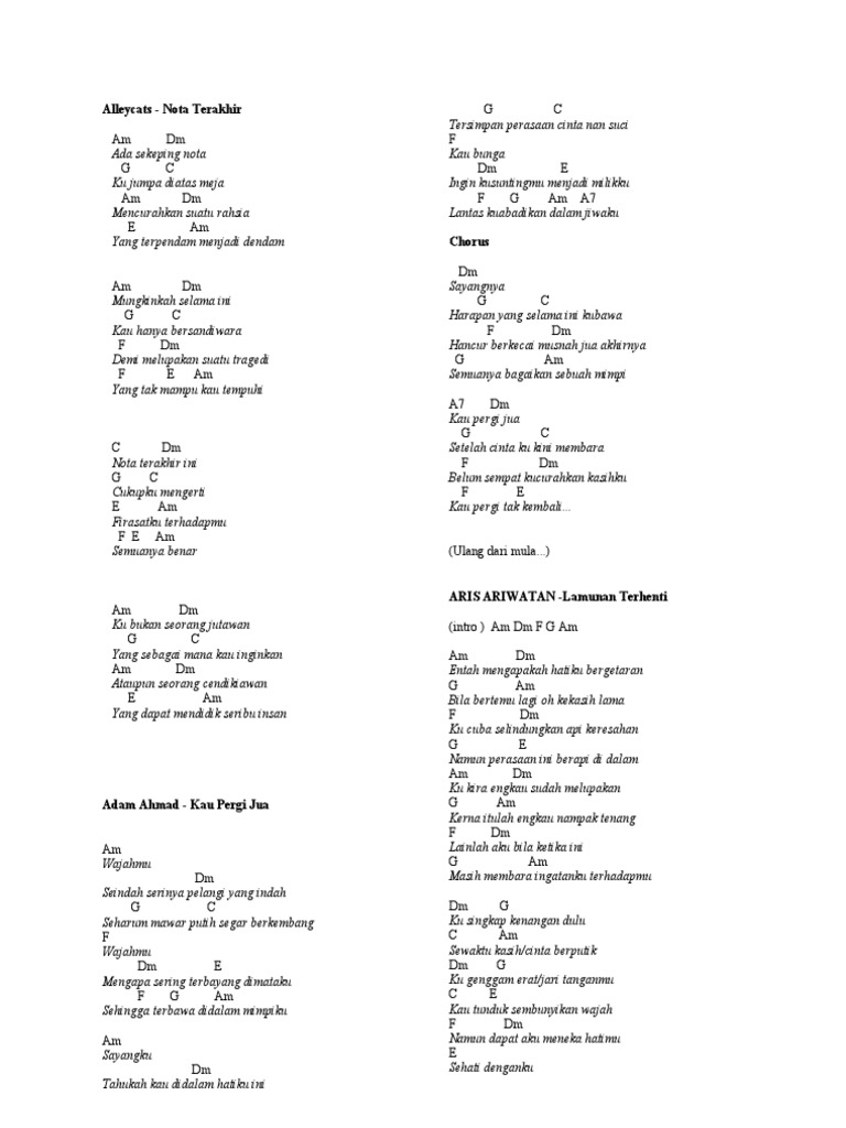 Chord Gitar Pdf