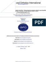 Energy Storage and Release of Prosthetic Feet Part 1- Biomechanical Analysis Related to User Benefits