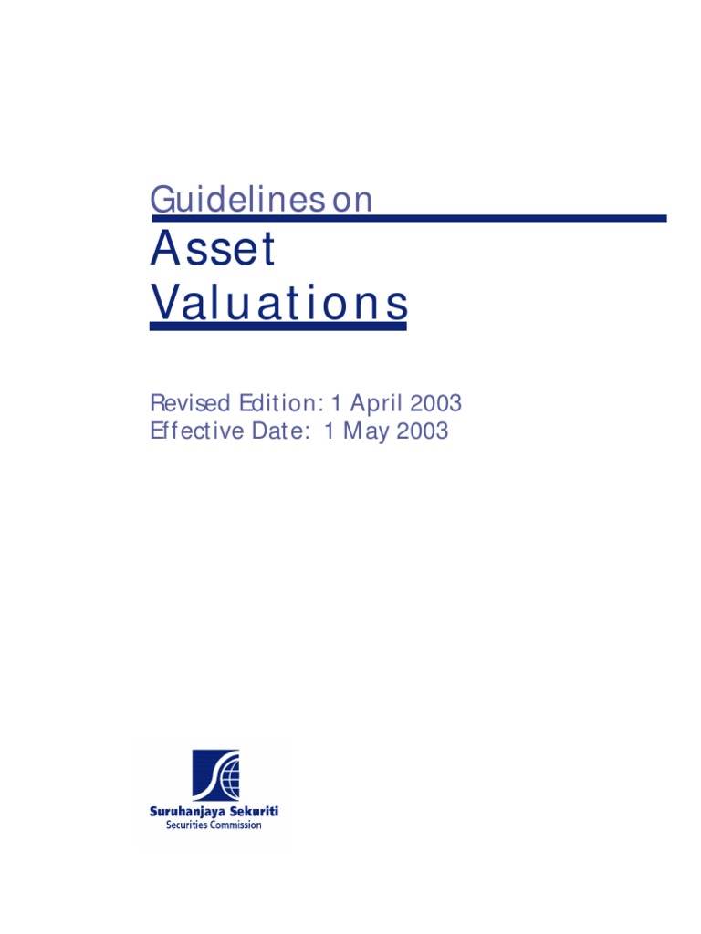 Asset Valuation Guidelines Overview | PDF | Real Estate Appraisal ...