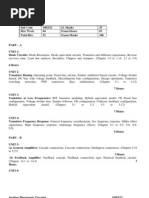 Ece-III-Analog Electronic Ckts (10es32) - Notes