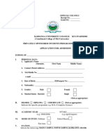 Kabianga University PSSP Application Form