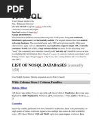 Download List of NOSQL Databasedocx by Pinkykani SN146450049 doc pdf