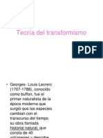 Teoría Del Transformismo