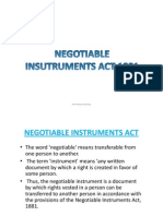 3.Negotiable Instrument Act