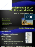 CSharp Fundamentals Part III Introduction