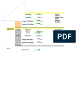 Geometry and loading details for steel roof structure