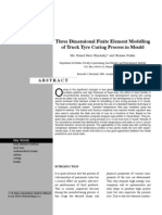 Three Dimensional Finite Element Modelling of Truck Tyre Curing Process in Mould