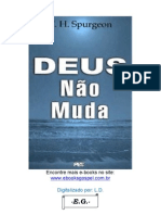 C H SPURGEON - DEUS NÃO MUDA