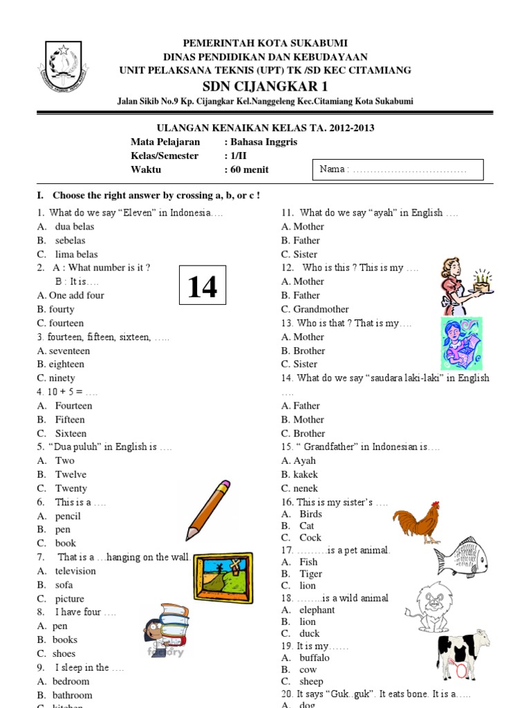 Soal Dan Jawaban Ulangan Bahasa Inggris Kelas 11 Semester 2 kumpulan