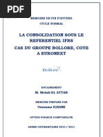 Download La consolidation sous le rfrentiel IFRS cas du GROUPE BOLLORE COTE A EURONEXT by Saif Audit SN146495325 doc pdf