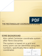 The Rectangular Coordinate System 3.1