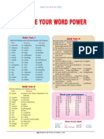 Improve Your Word Power: Quick Test-1 Quick Test-3