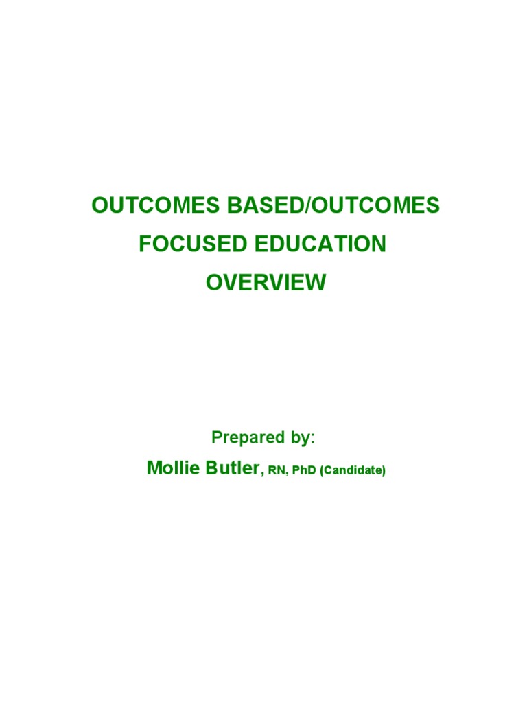 Understanding Outcomes Based Education | PDF | Educational Assessment ...