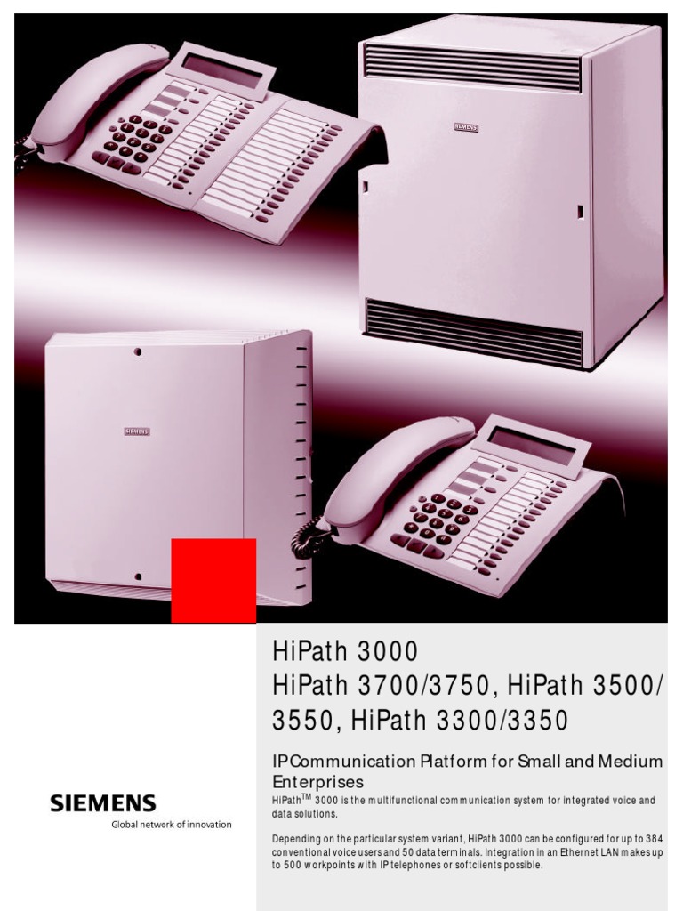 Siemens HiPath3000 DS | PDF | Telephone | Computer Network