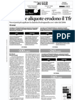 Le Nuove Aliquote Erodono TFR