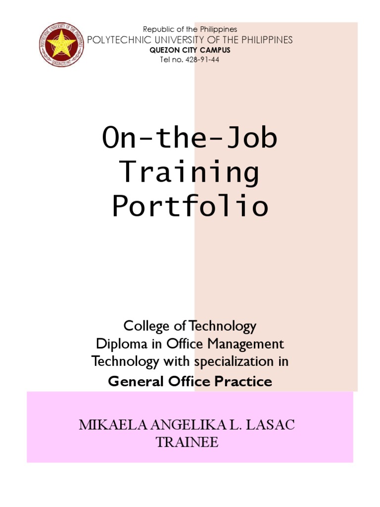 OJT Portfolio of Mikaela Baldos at CHED | PDF | Higher Education ...
