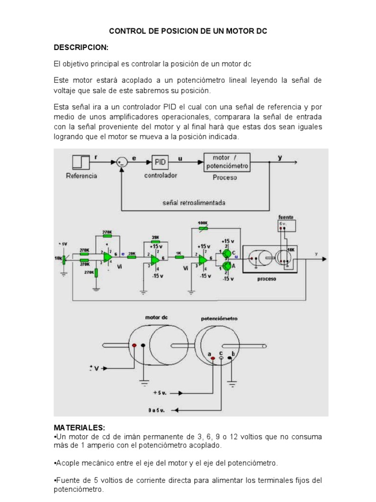 Control de Posicion de Un Motor DC | PDF