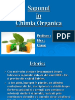 Sapunurile in Chimia Organica