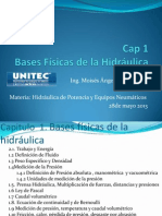 Cap 1 Bases Físicas de La Hidráulica