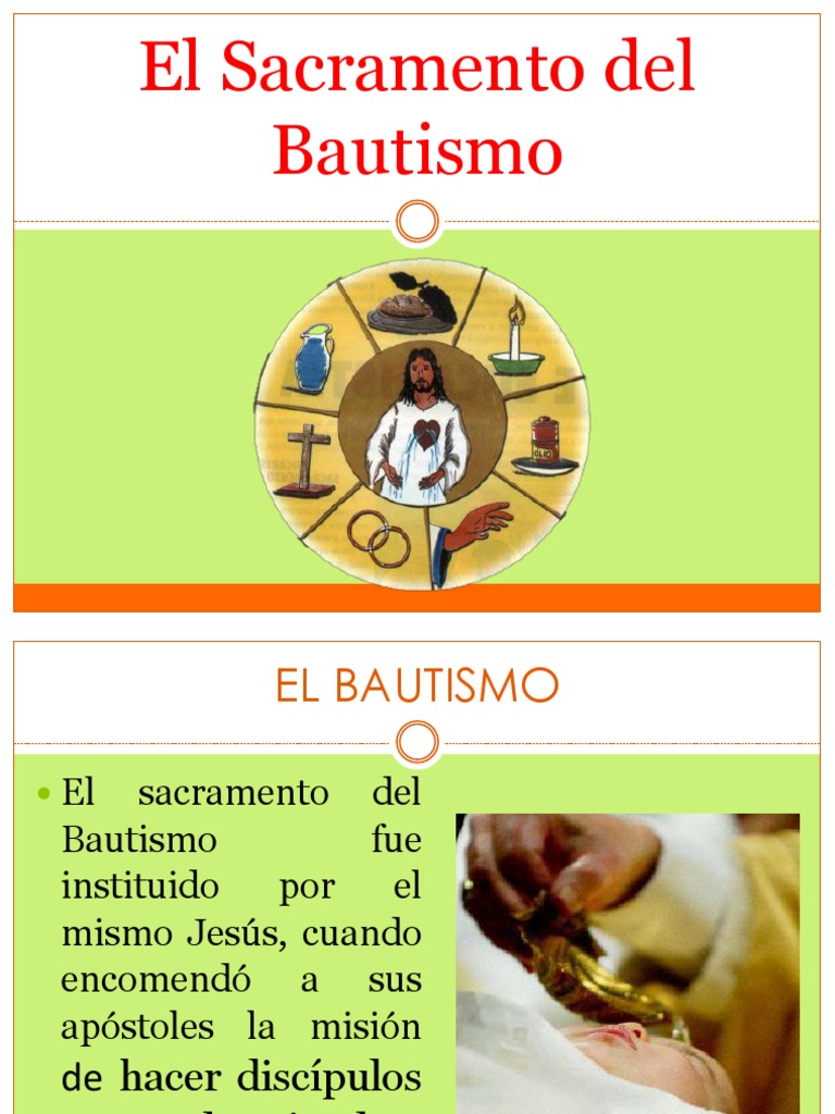 El Sacramento Del Bautismo | PDF | Bautismo | Sacramentos