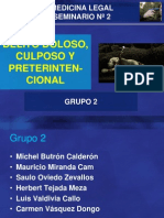 Delito Doloso, Culposo, y Preterintencional