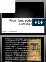 modernismo portugues e a geração de orpheu
