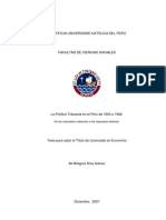 La Política Tributaria en El Perú de 1930 A 1948.