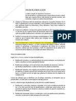 Funciones y Tipos de Planificación