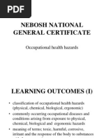 NEBOSH Occupational Health Hazards by Terry Robson