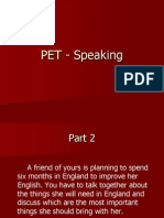 PET - Speaking