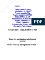 Programming Project Ideas With Sample Project Report On Library Management