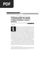 Políticas públicas locais e participação na Bahia