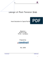 Post-Tension Flat Slab Design Example