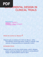 Experimental Design in Clinical Trials