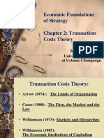 Economic Foundations of Strategy Chapter 2: Transaction Costs Theory