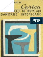 Cartea muncitorului de instalații sanitare interioare
