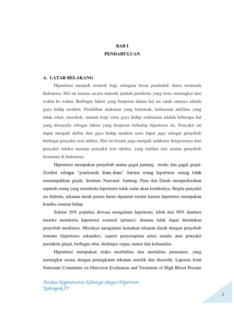Makalah Keluarga Dengan Hipertensi